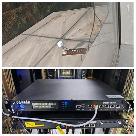 时间同步服务器上架运行图